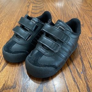 Adidas Toddler Baby Samoa Black On Black Sneakers, Size 6